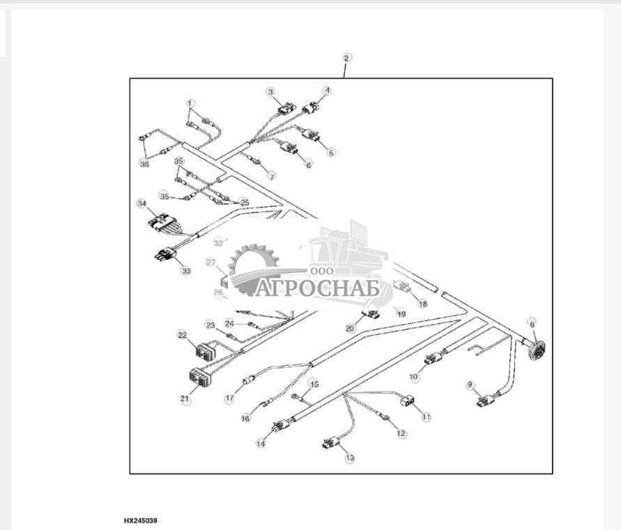 ENGINE WIRING HARNESS 9550 ( -695200)9550SH ( -695700) 